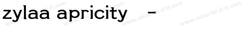 zylaa apricity字体字体转换